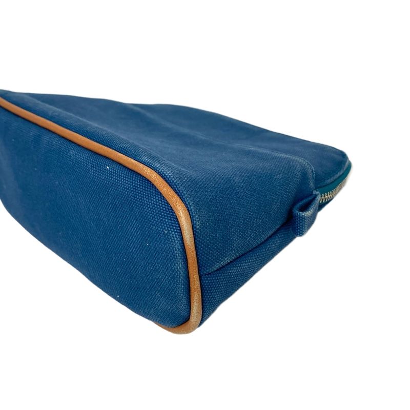 Hermes Pouch Bolide Pouch 20 Navy And Light Brown Leather