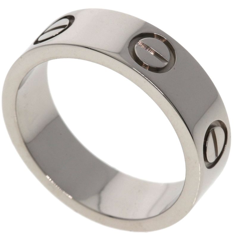 Cartier Love Ring #50 Ring - 18K White Gold Ladies