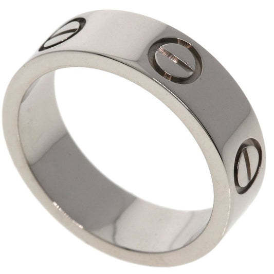 Cartier Love Ring #50 Ring - 18K White Gold Ladies