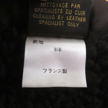 Louis Vuitton 100% Sheepskin Long Length Mouton Coat Brown 46 Made In France