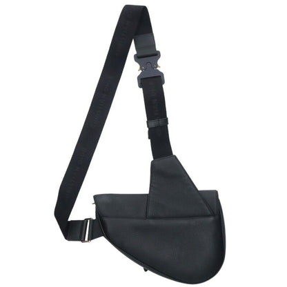 Dior Saddle Floral Logo Leather Saddle Waist Bag Men's