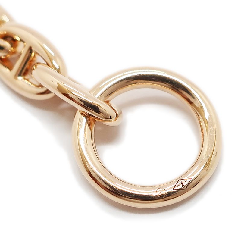 Hermes Chaine D'ancre T PM 750pg Bracelet 26 Frames Pink Gold 16cm