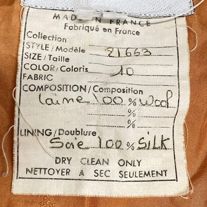 Chanel Jacket Size 38 M Women's 21663 Orange Long Sleeves / Spring / Autumn Wool