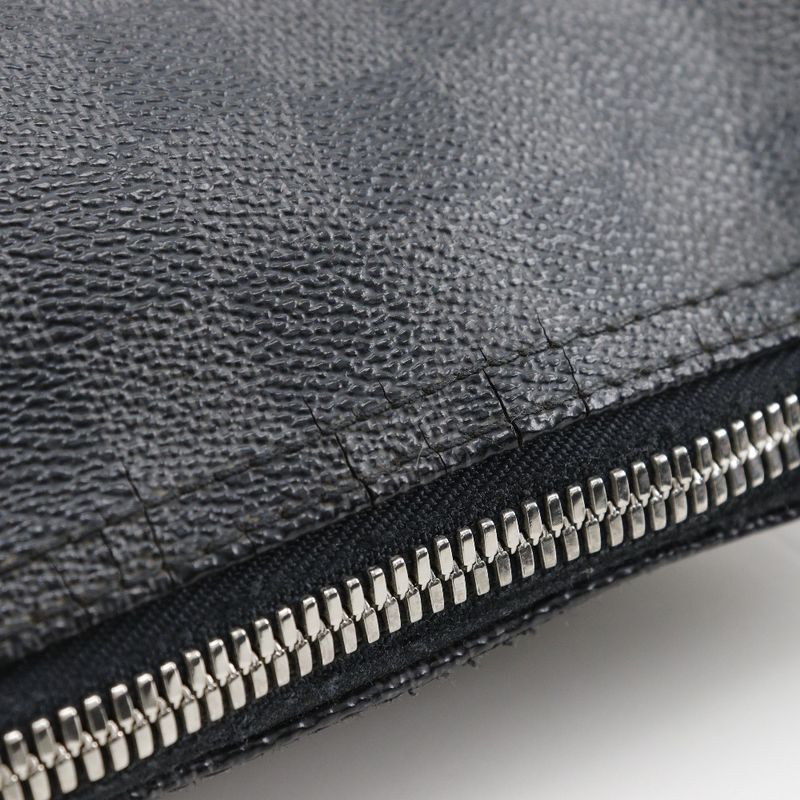 Louis Vuitton Mick PM N41211 Damier Graphite Canvas Black Sr1104 Men's Shoulder