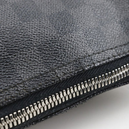 Louis Vuitton Mick PM N41211 Damier Graphite Canvas Black Sr1104 Men's Shoulder