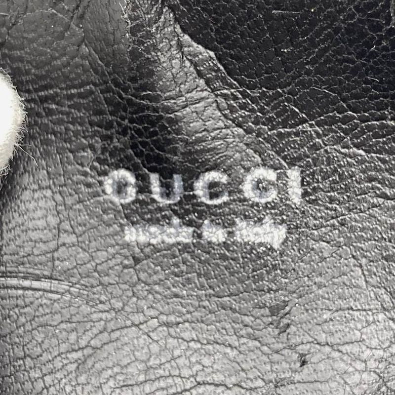 Gucci 039 1669 Pouch Small Bag Bamboo Nylon Leather Black Women