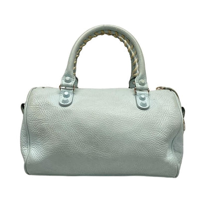 Balenciaga Handbag Classic Mini Twiggy 327103 Light Blue Coated Leather
