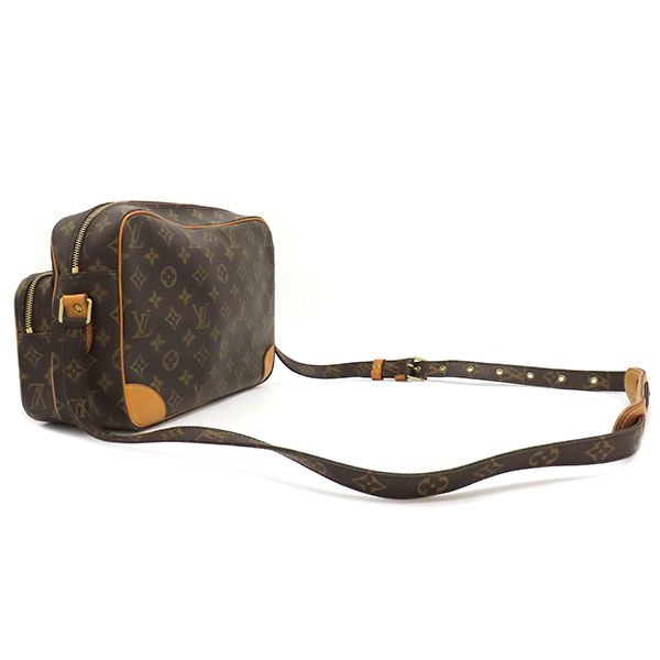 Louis Vuitton Shoulder Bag Nile Monogram Canvas Monogram Gold Hardware Brown