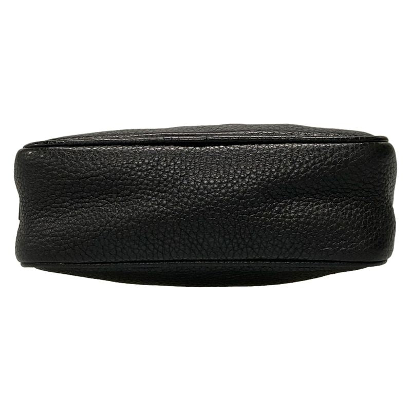 Gucci Shoulder Bag Double G 347994 Black Leather