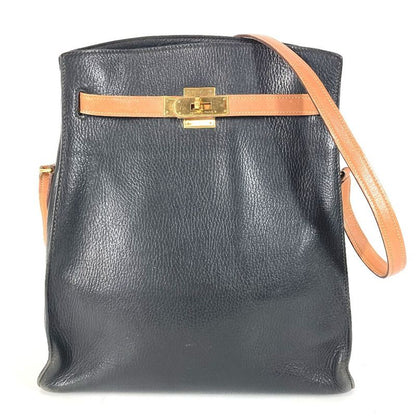 Hermes Shoulder Bag Kelly Sport GM Kelly Sport GM Ardennes Black
