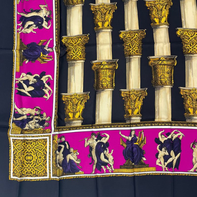 Celine Silk Scarf Multicolor