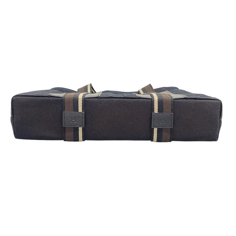 Hermes Tote Bag Troca Horizontal MM Dark Navy Dark Brown And Gray Beige Leather