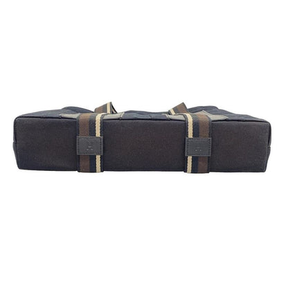 Hermes Tote Bag Troca Horizontal MM Dark Navy Dark Brown And Gray Beige Leather