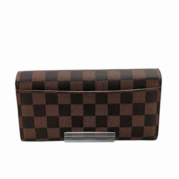 Louis Vuitton Damier Portefeuille Sarah N63209 Long Wallet Unisex