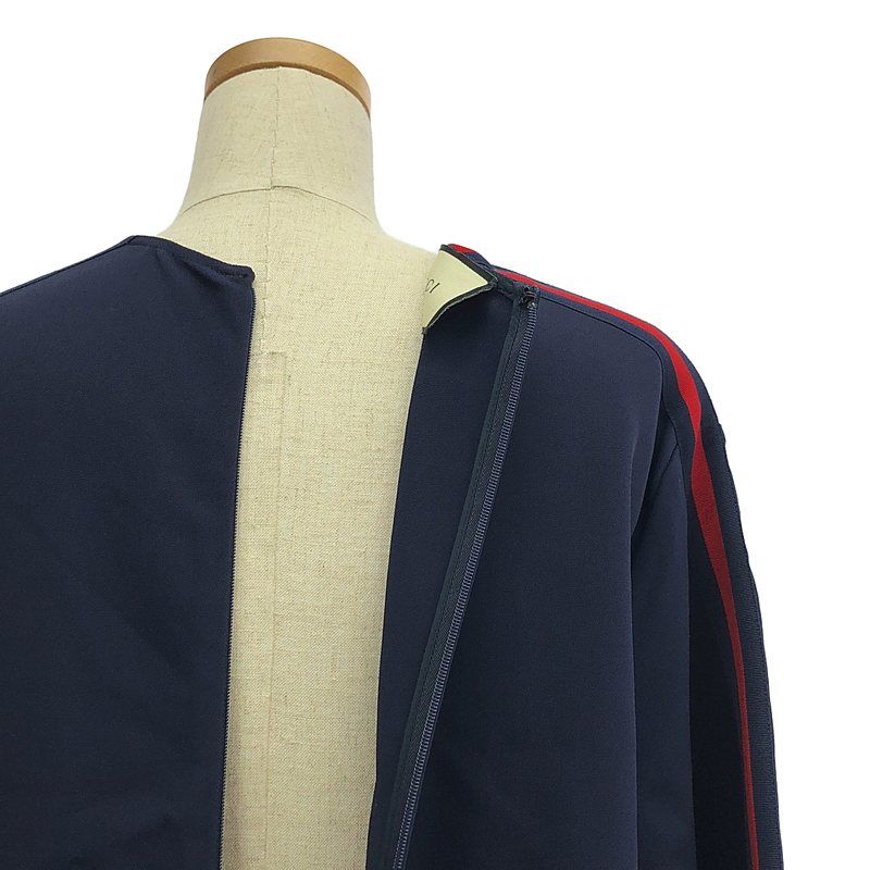 Gucci | 2018aw | Alessandro Michele Period Sherry Line Rayon Dress | 42 | Navy