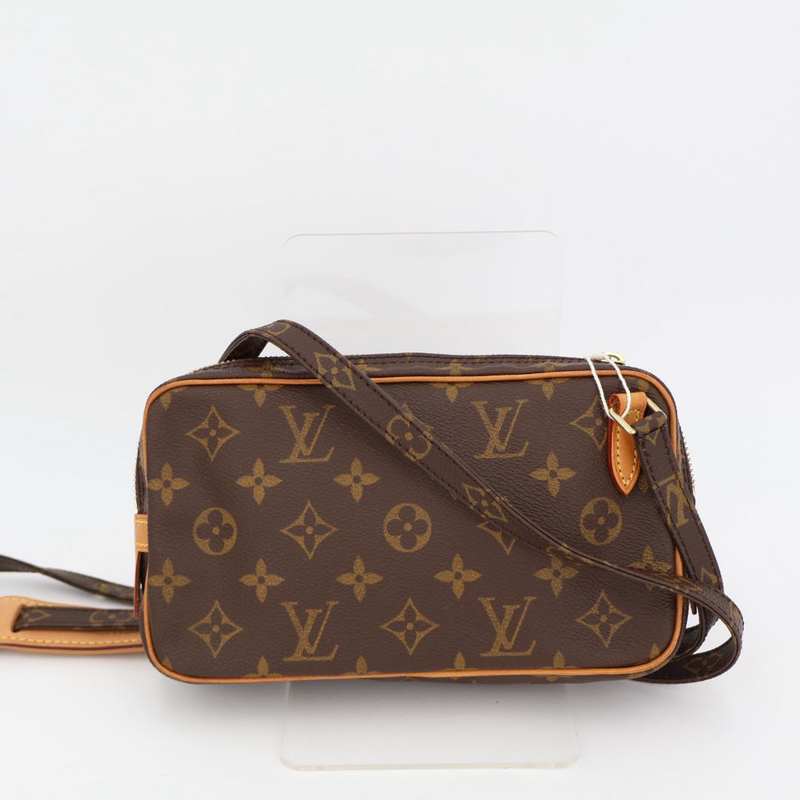 Louis Vuitton Monogram Marly Bandouliere M51828 Brown PVC Shoulder Bag