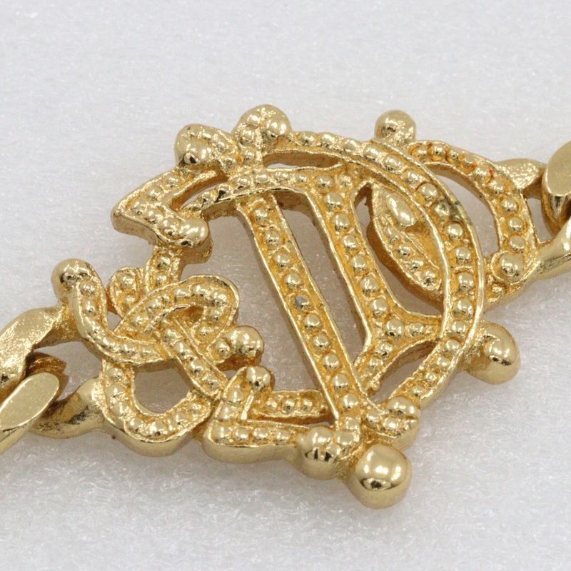 [dior] Christian Dior Emblem Gold Plated Ladies 8.8g Bracelet