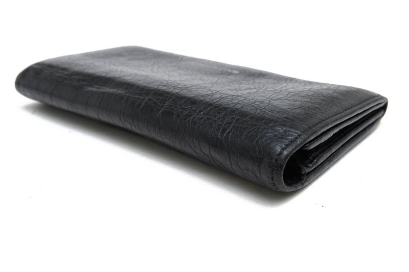 Balenciaga Wallet Men Leather Genuine Black 419806 1000 D 555583 with Coin