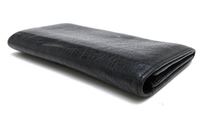 Balenciaga Wallet Men Leather Genuine Black 419806 1000 D 555583 with Coin