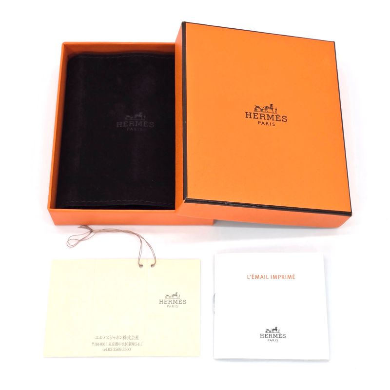 Hermes Attrage Earrings Binaural Enamel White/multicolor Stud Earrings With Box