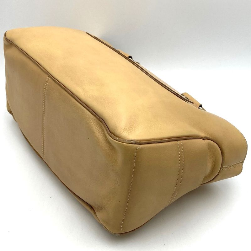 Celine CE00 13 Boogie Bag Handbag Beige Leather Women Men Fashion