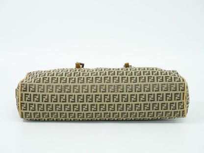 Object Fendi Zucchino Handbag Canvas Beige 8bl006 Zucchino Bag Pre-owned