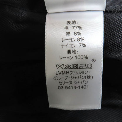 Celine 2 8W82 253C Phoebe Period Double Breasted Tweed Long Coat Greyish 34