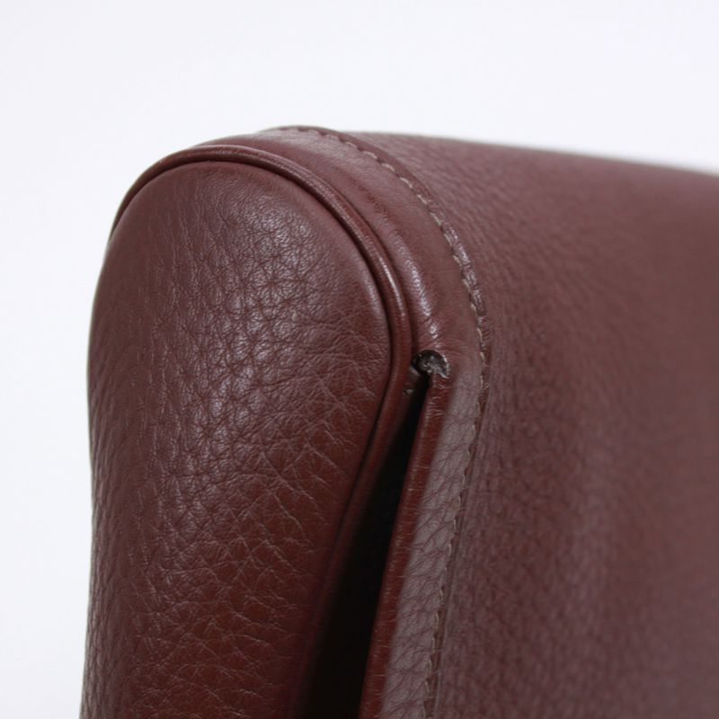 Hermes Equi Havana Taurillon Leather Brown Clutch Bag Gold