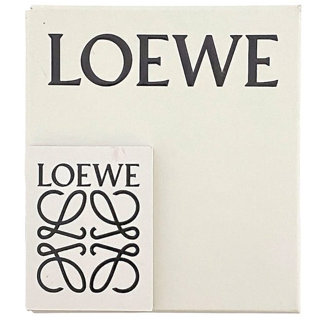 Loewe Coin Case Red Repeat Anagram Coin Purse Excellent Condition Leather