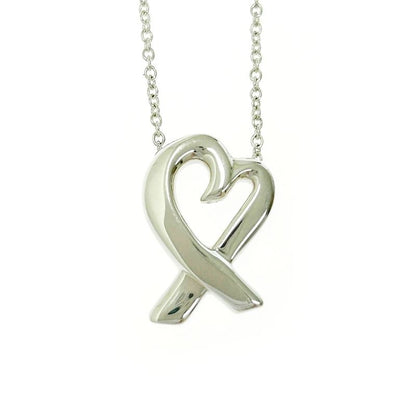 Tiffany & Co Tiffany & Co Silver Paloma Picasso Loving Heart Necklace 2.8g 925