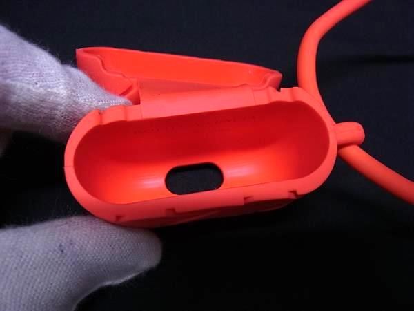 Bottega Veneta Intrecciato Rubber Airpods Case Airpods Case In Orange