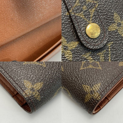Louis Vuitton Monogram Portomone Viet Viennois M61663 Clasp Bifold Wallet