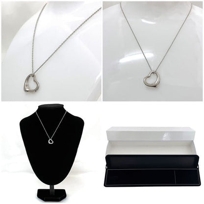 Tiffany & Co Open Heart Necklace Ec22784 Silver