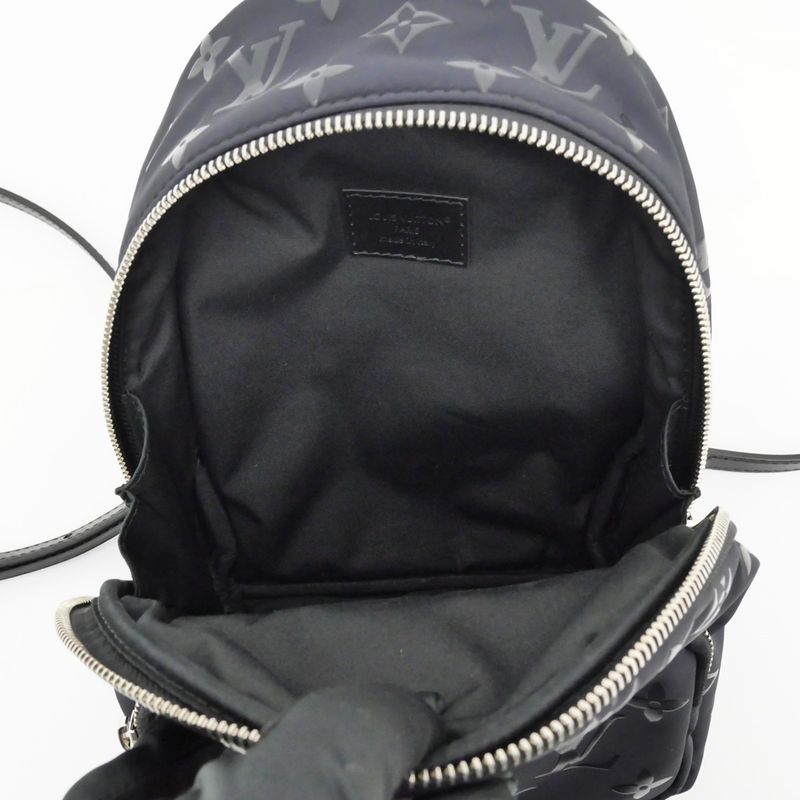Louis Vuitton Monogram Nylon Palm Spring MINI Backpack M11780 Black Bag
