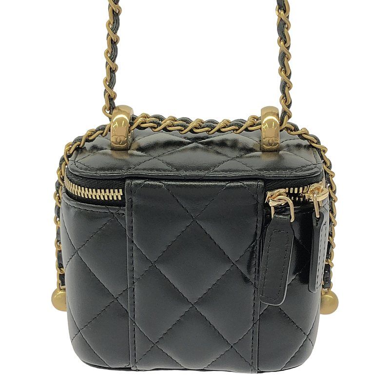 Chanel | Ap2292 Coco Marc Matelasse Lambskin Vanity Chain Pouch Shoulder Bag