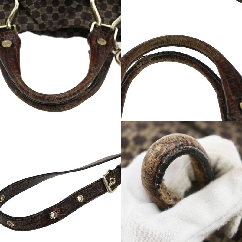 Celine Hand Shoulder Bag 2way Macadam Brown 62ka955