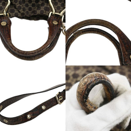 Celine Hand Shoulder Bag 2way Macadam Brown 62ka955