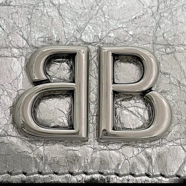 Balenciaga Card Holder Coin Case Silver Monaco 765420