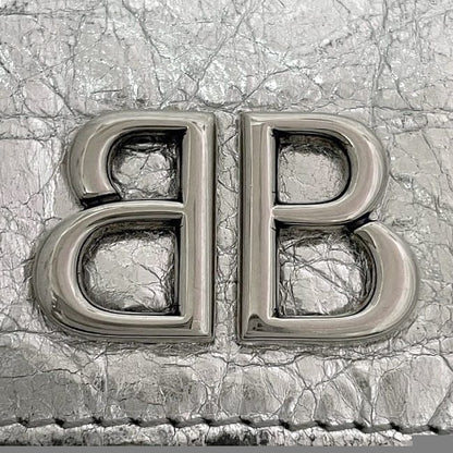 Balenciaga Card Holder Coin Case Silver Monaco 765420
