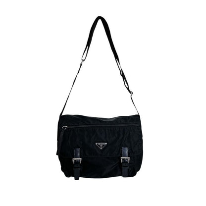 Prada Crossbody Body Bag Triangle Logo Shoulder Bag Prada Black