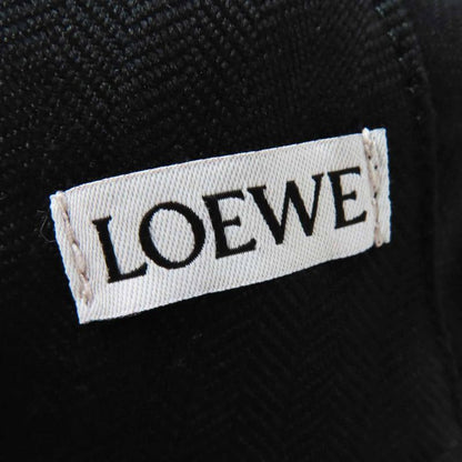 LOEWE Anagram Leather Lamb Leather Hat With Patches Hat Black Silver Hardware