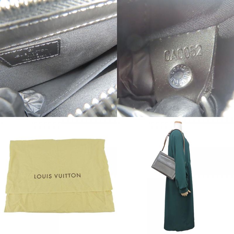 Louis Vuitton Shoulder Bag Alston M55122 Monogram Matte Dark Grey Metallic