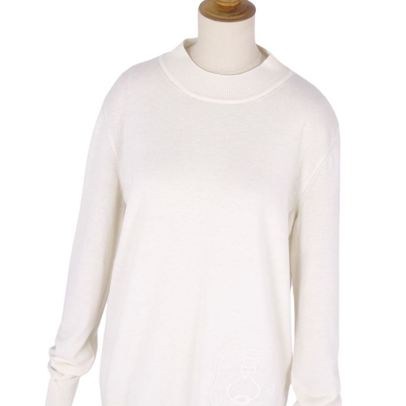Hermes Knit 24SS Sweater Logo Embroidery Wool