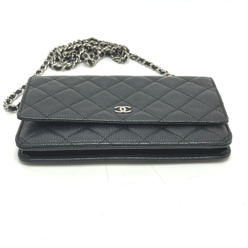Chanel Shoulder Bag Ap0250 Caviar Skin Black