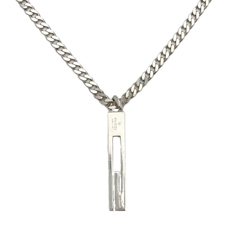 Gucci G Motif Necklace Sv925 281g Silver Unisex