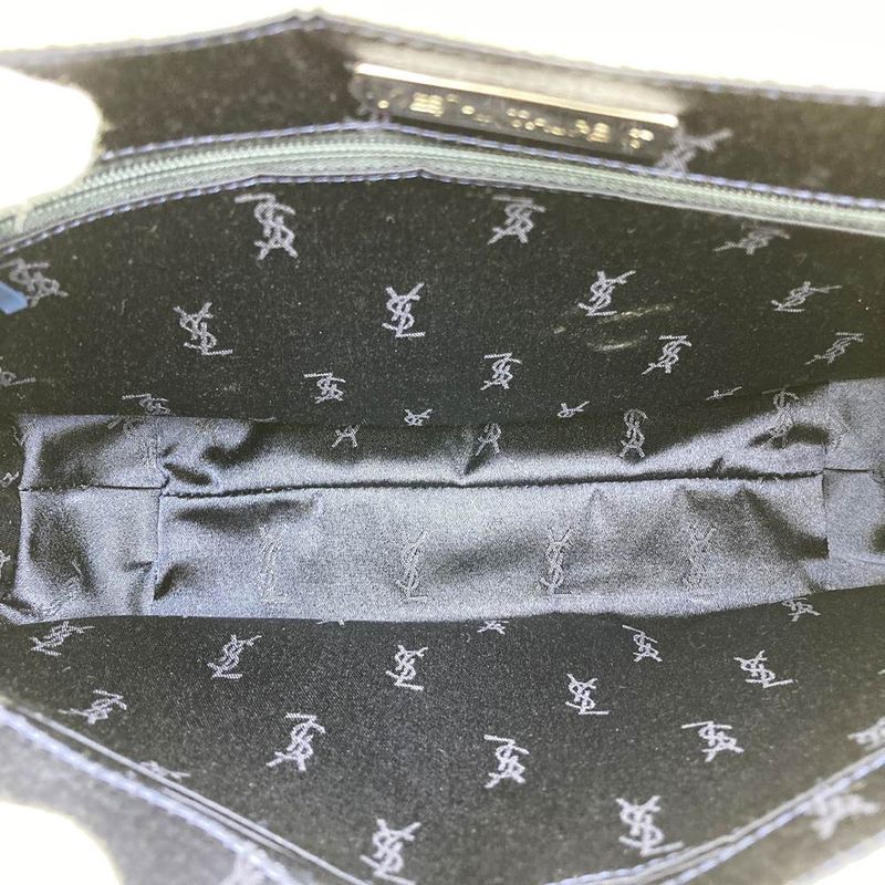 Saint Laurent Shoulder Bag White Leather Ladies Vintage Men Fashion