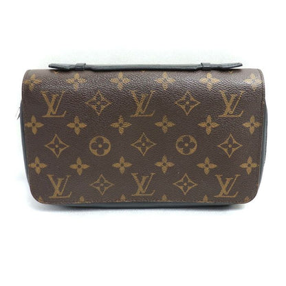 Louis Vuitton Zippy XL Long Wallet Round Zipper Monogram Macassar M61506 Ca2198