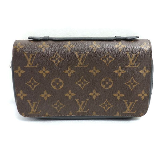 Louis Vuitton Zippy XL Long Wallet Round Zipper Monogram Macassar M61506 Ca2198