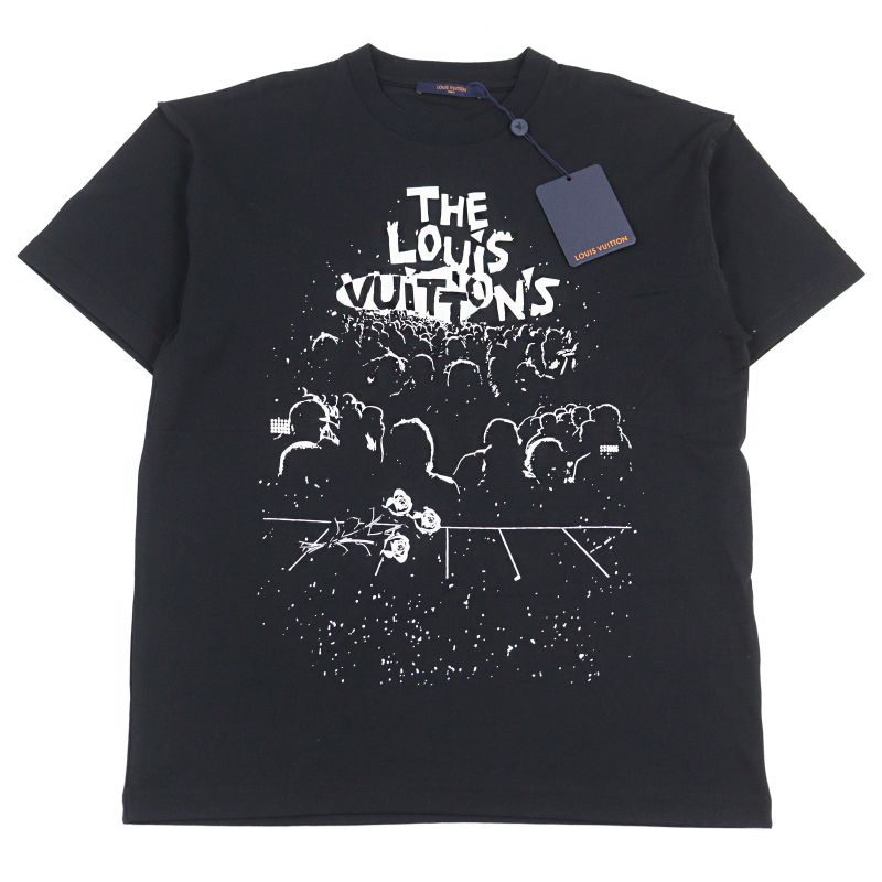 Louis Vuitton 23ss Hoy10w 100% Cotton LV Concert Print Logo Embroidery Crew