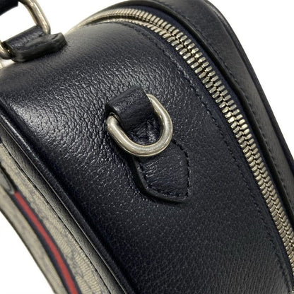 Gucci GG Plus GG Supreme/gg Marmont 772157 Navy Ivory And Red Leather